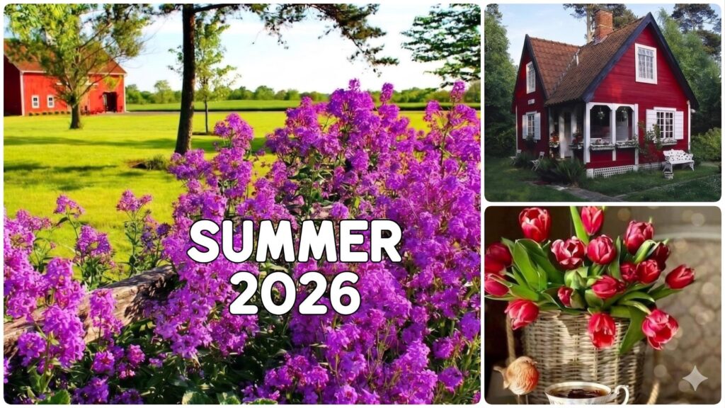 Three image summer image collage